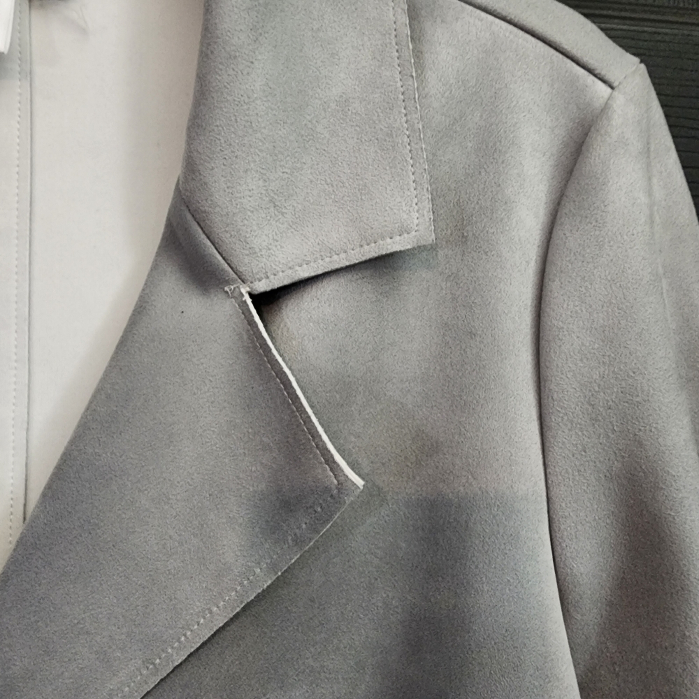 A la Carte Blue Ombre Suede Like Jacket - Picture 4 of 10